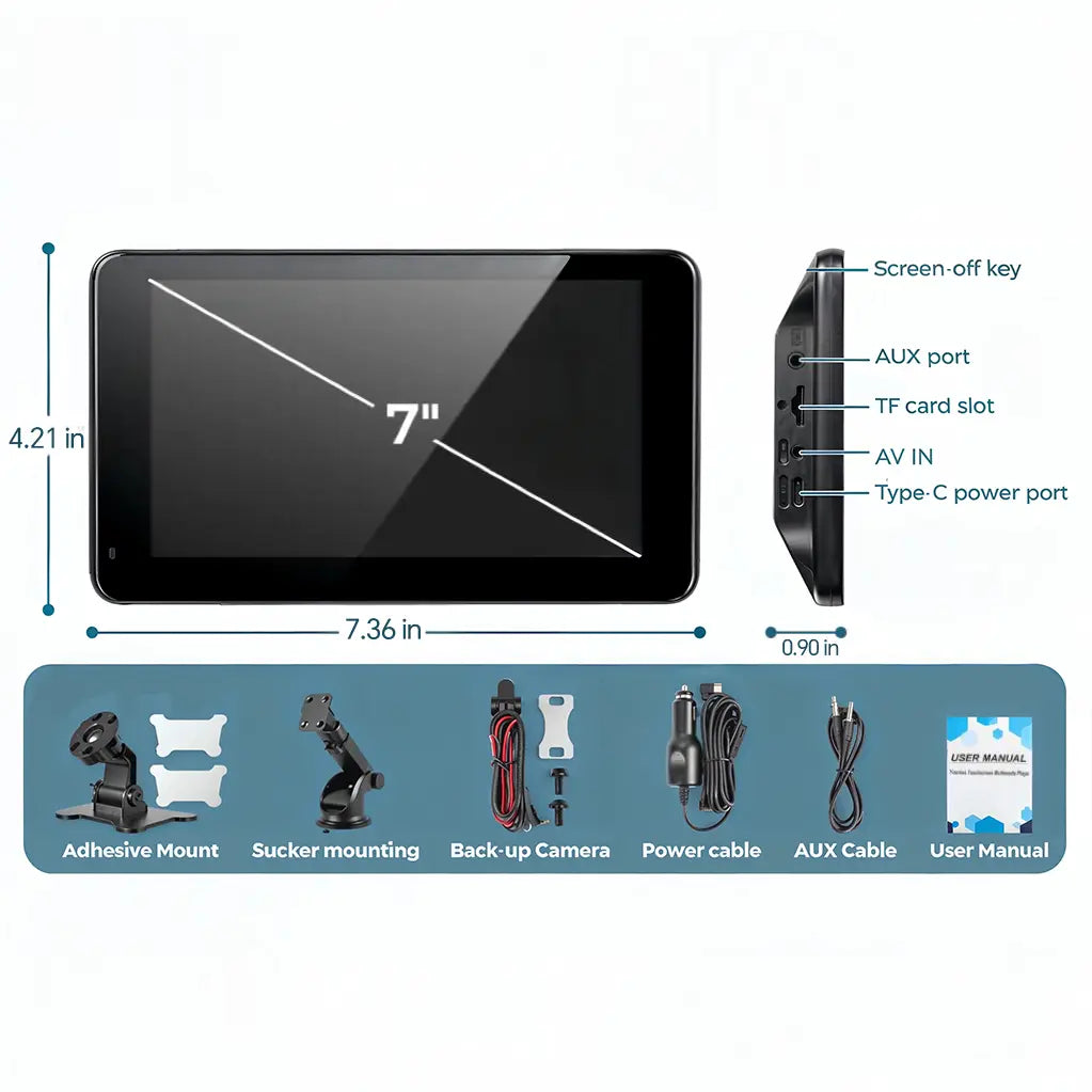 Upgraded Portable Wireless CarPlay Screen Adapter, Compatible with iPhone & Android Auto, Smooth In-Car Multimedia Entertainment System
