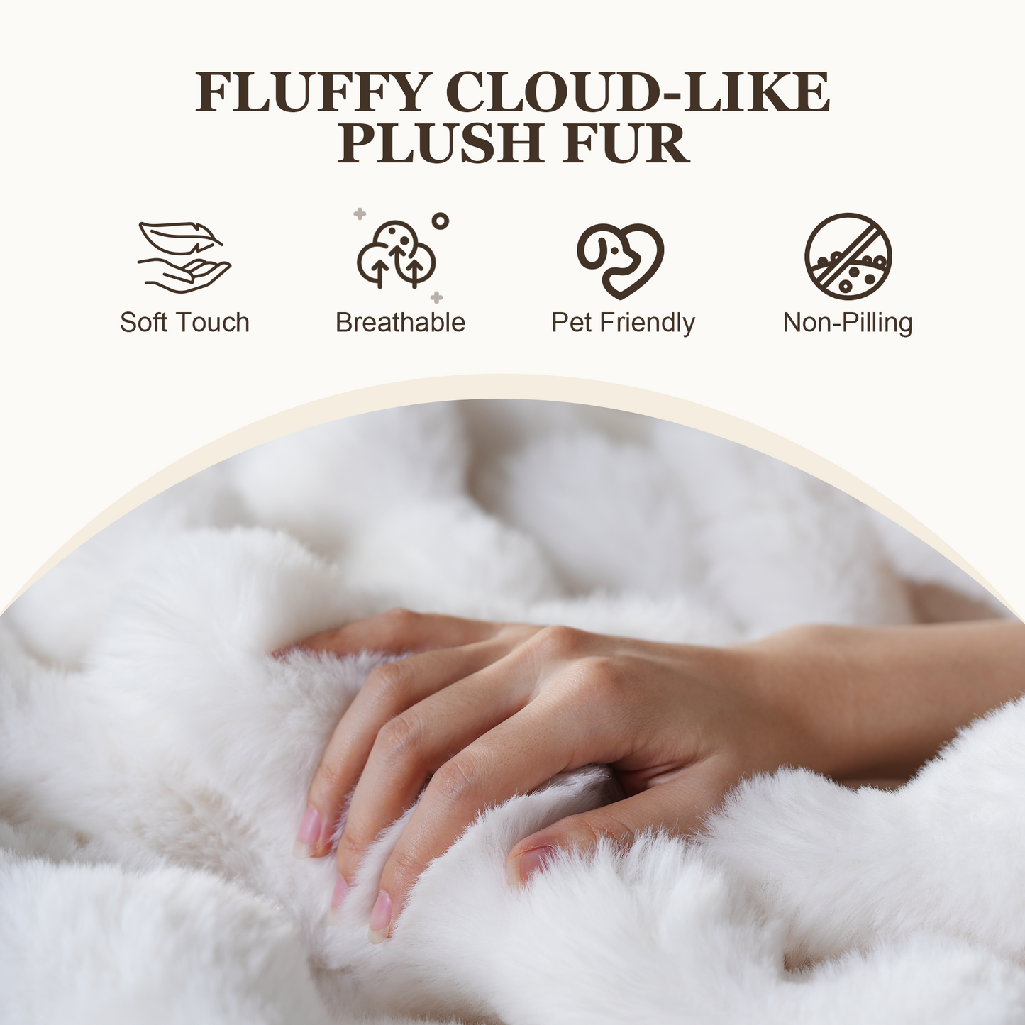 Luxurious Fluffy Faux Fur Bean Bag Couch