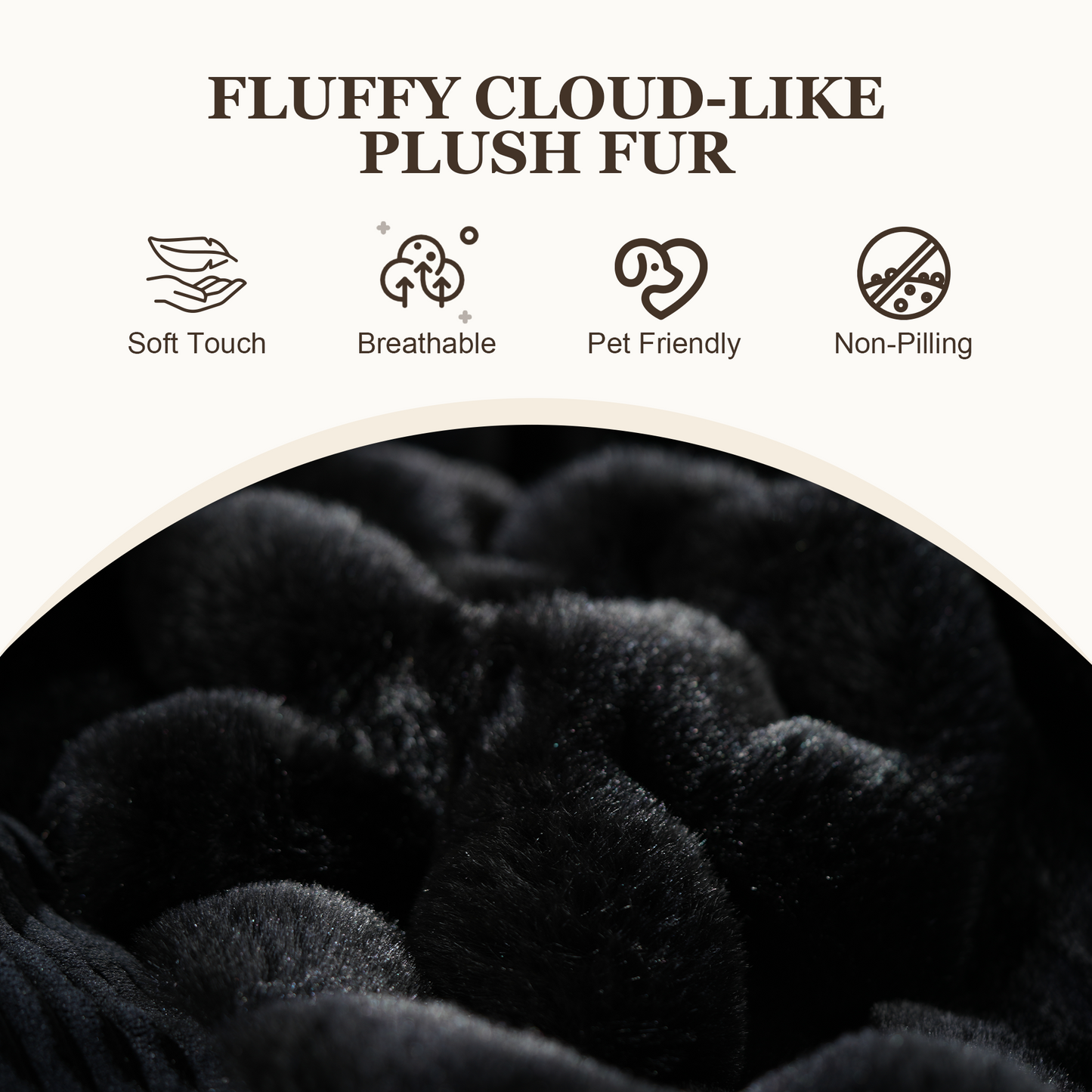 Luxurious Fluffy Faux Fur Bean Bag Couch