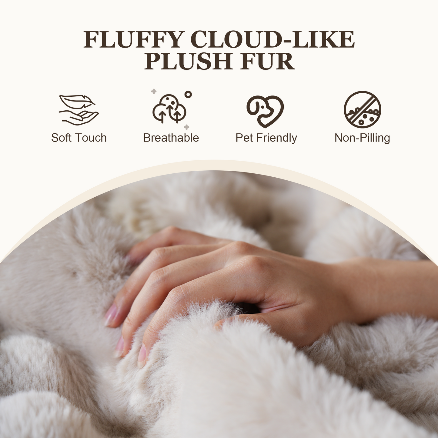 Luxurious Fluffy Faux Fur Bean Bag Couch