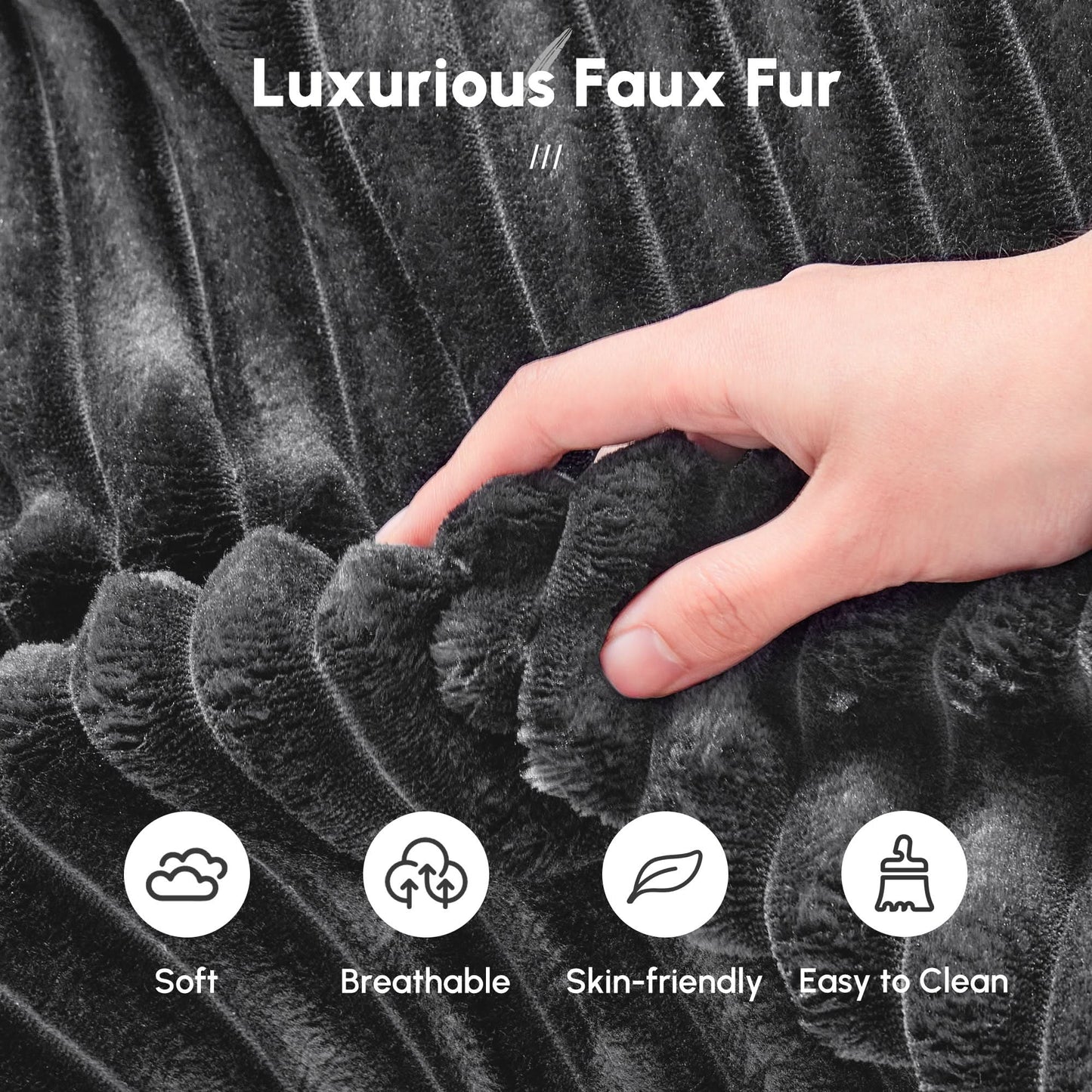 Boneless Chaise Lounge,Luxurious Faux Fur, No Assembly Required