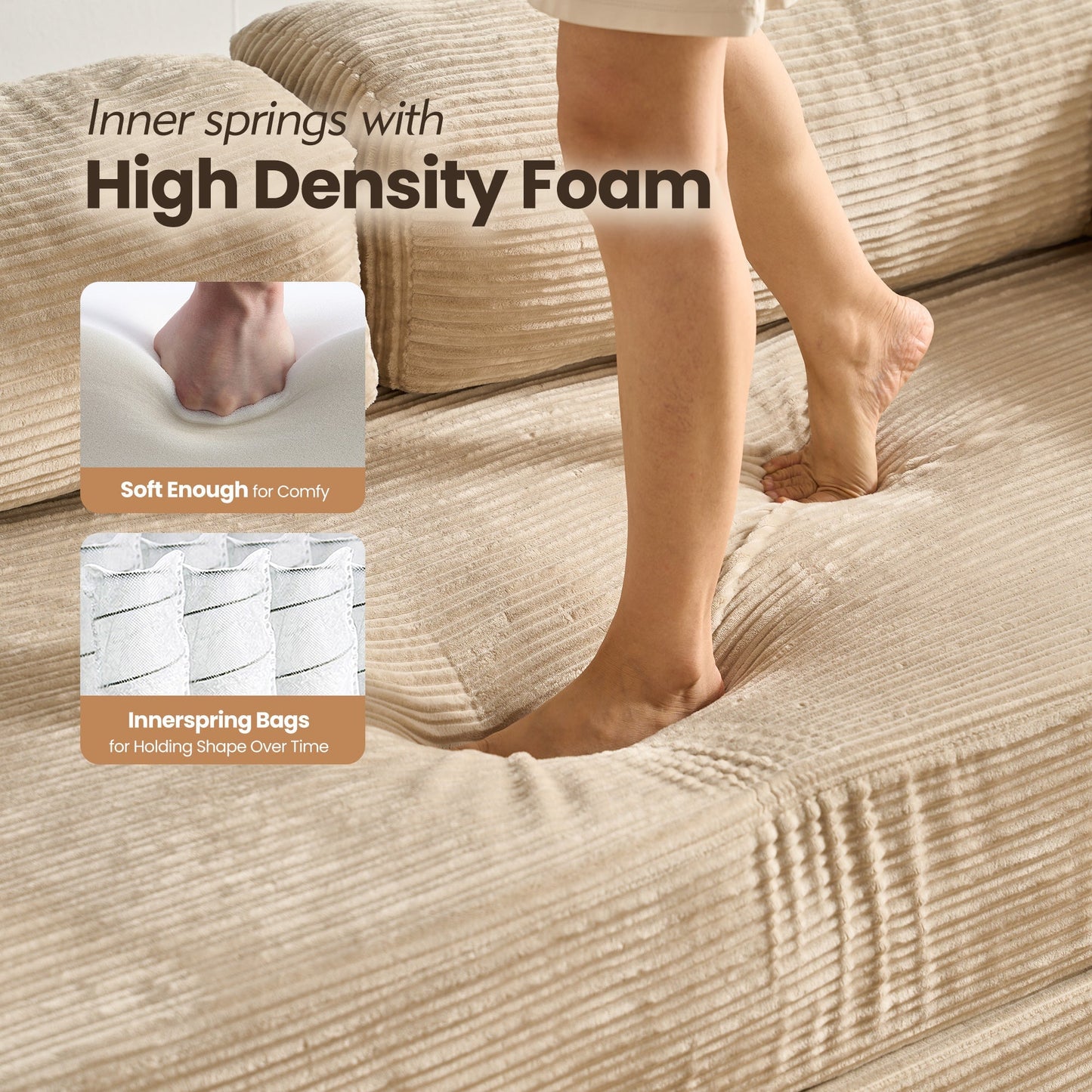 80" Convertible Modular Sofa Bed