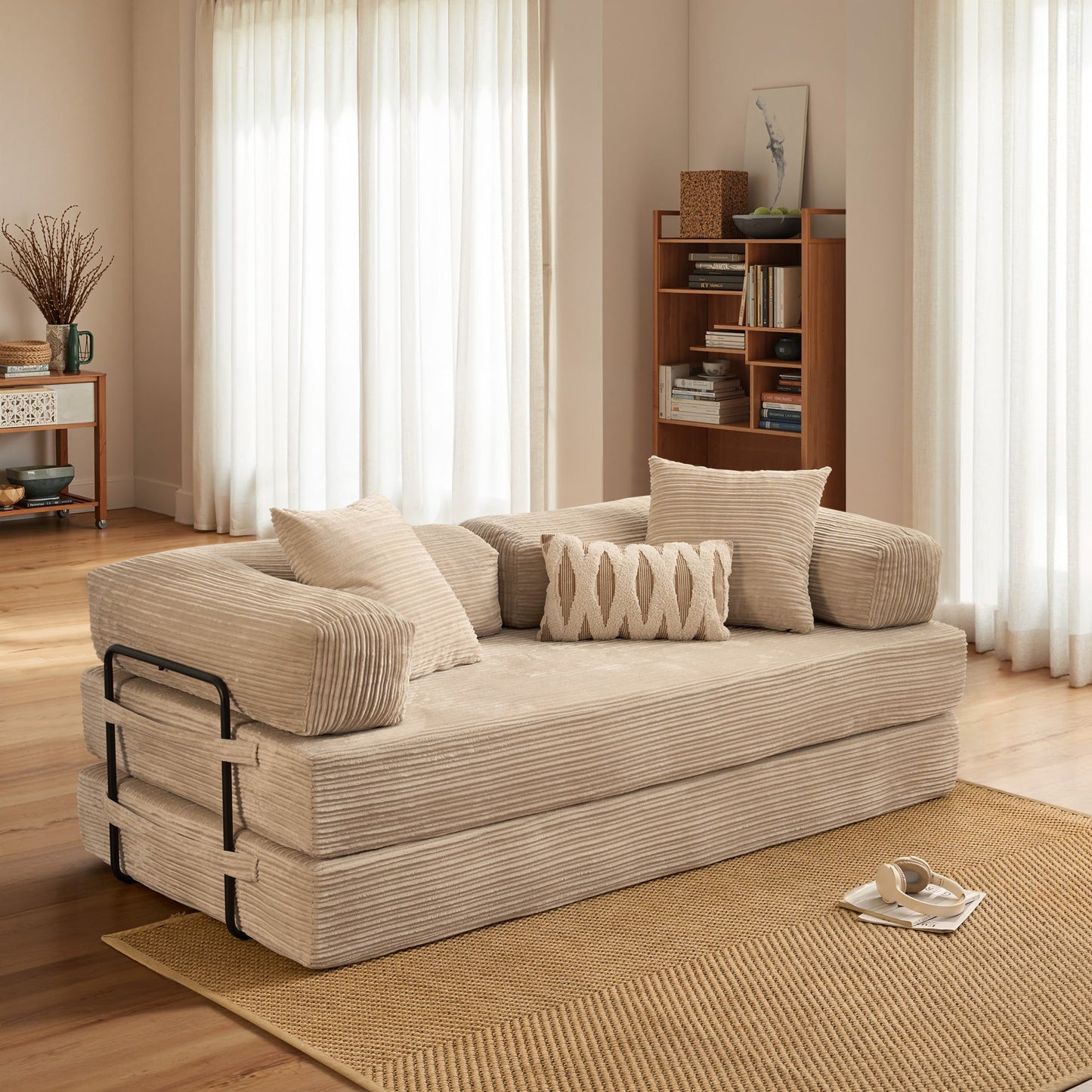 80" Convertible Modular Sofa Bed