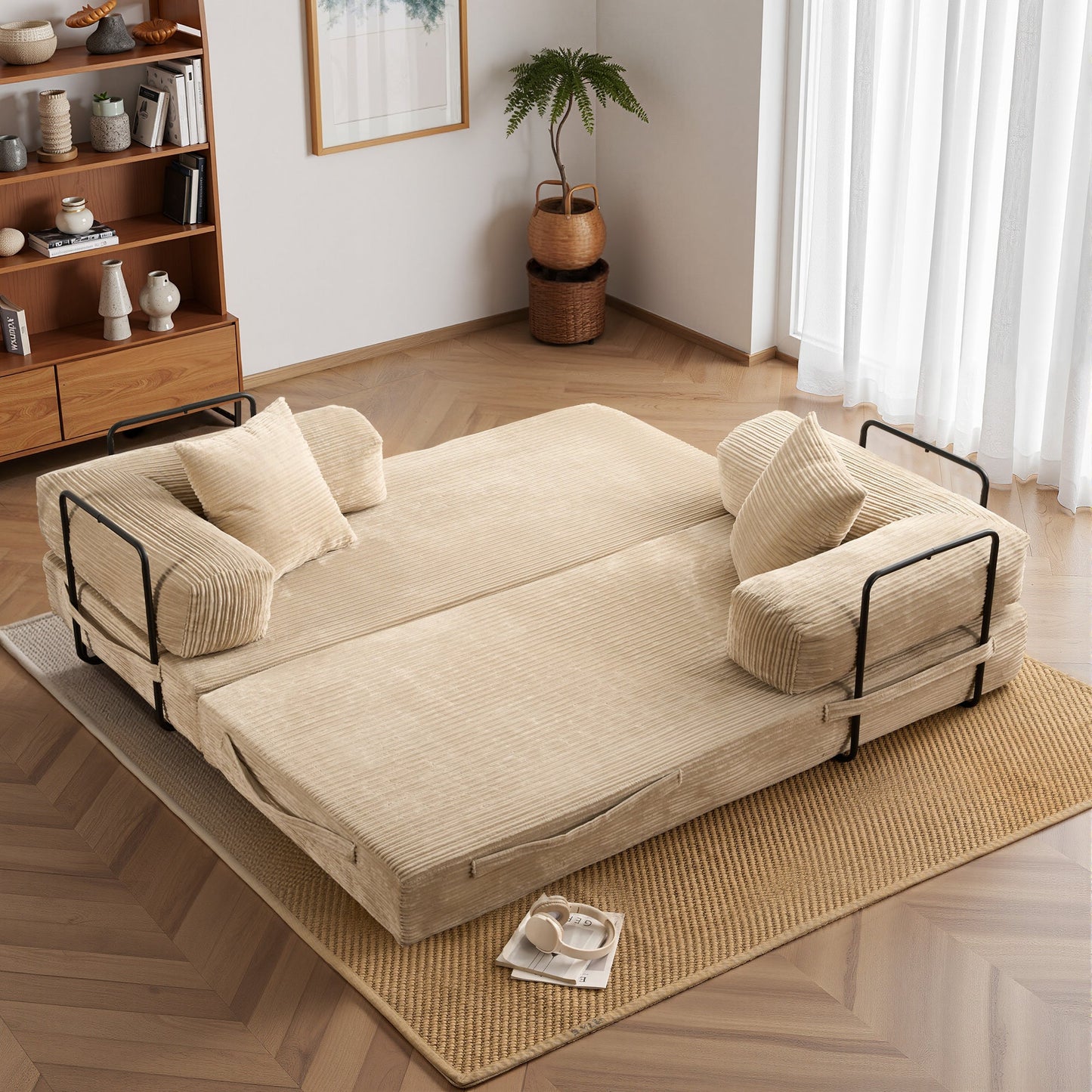 80" Convertible Modular Sofa Bed