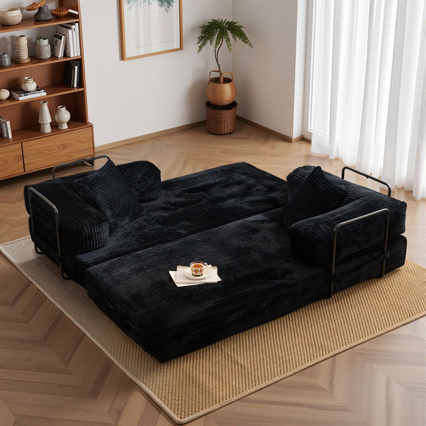 80" Convertible Modular Sofa Bed