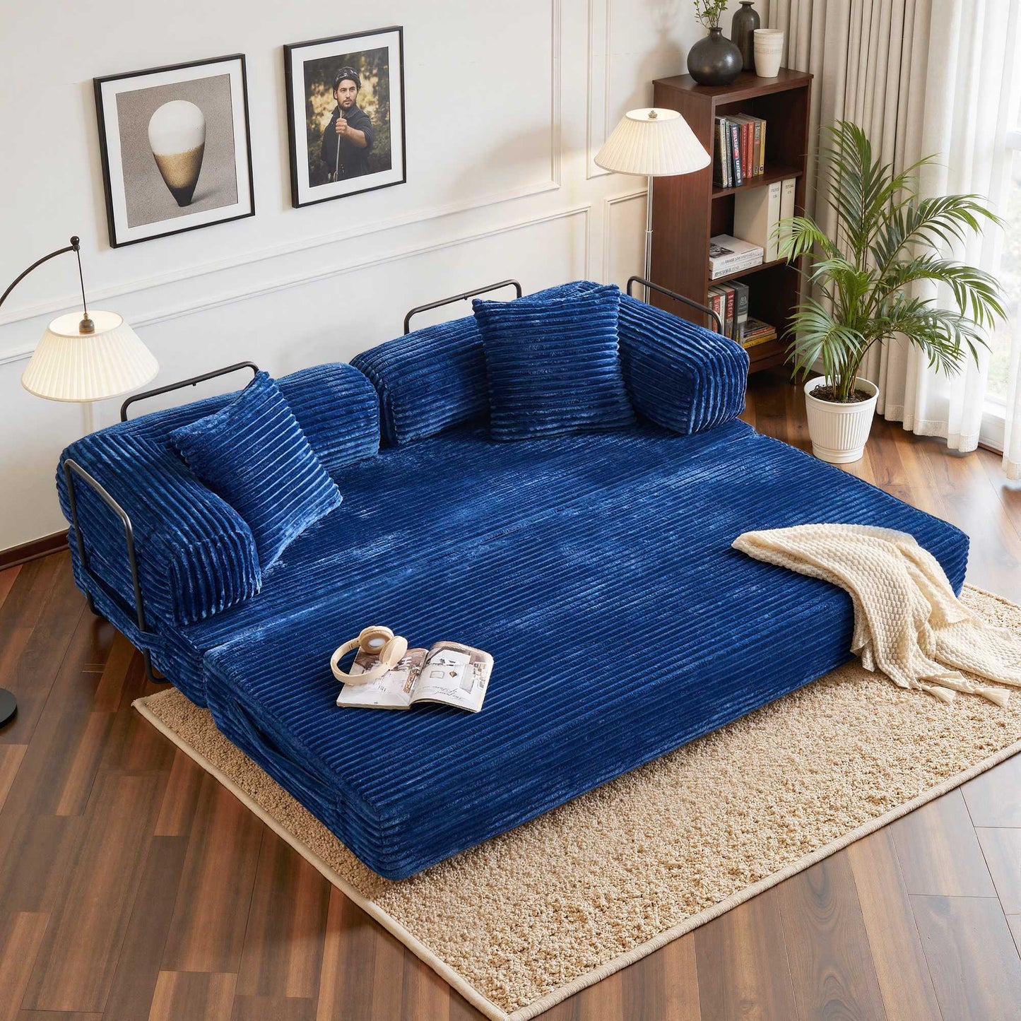 80" Convertible Modular Sofa Bed