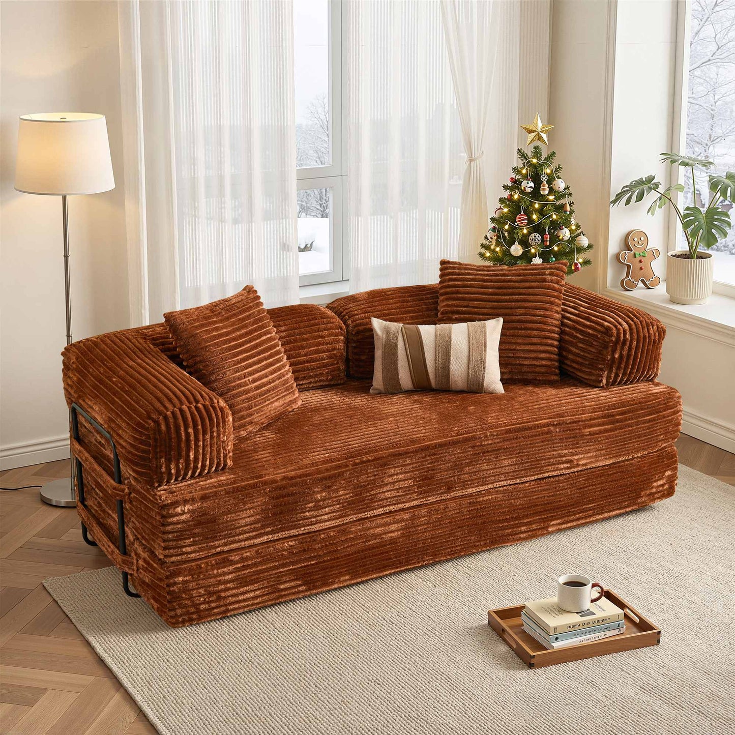 80" Convertible Modular Sofa Bed