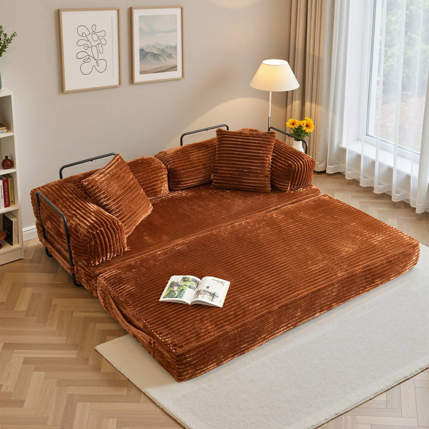 80" Convertible Modular Sofa Bed