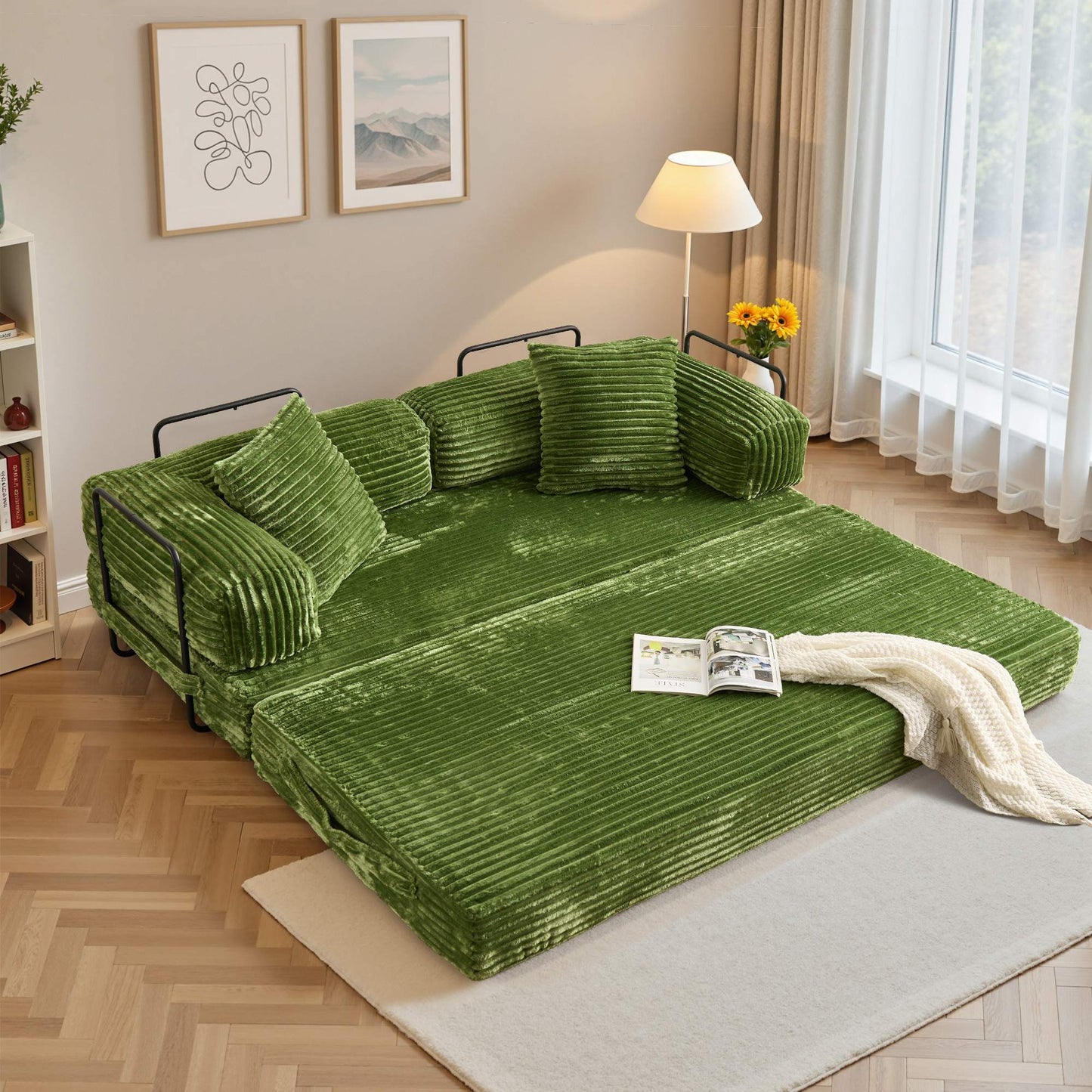 80" Convertible Modular Sofa Bed