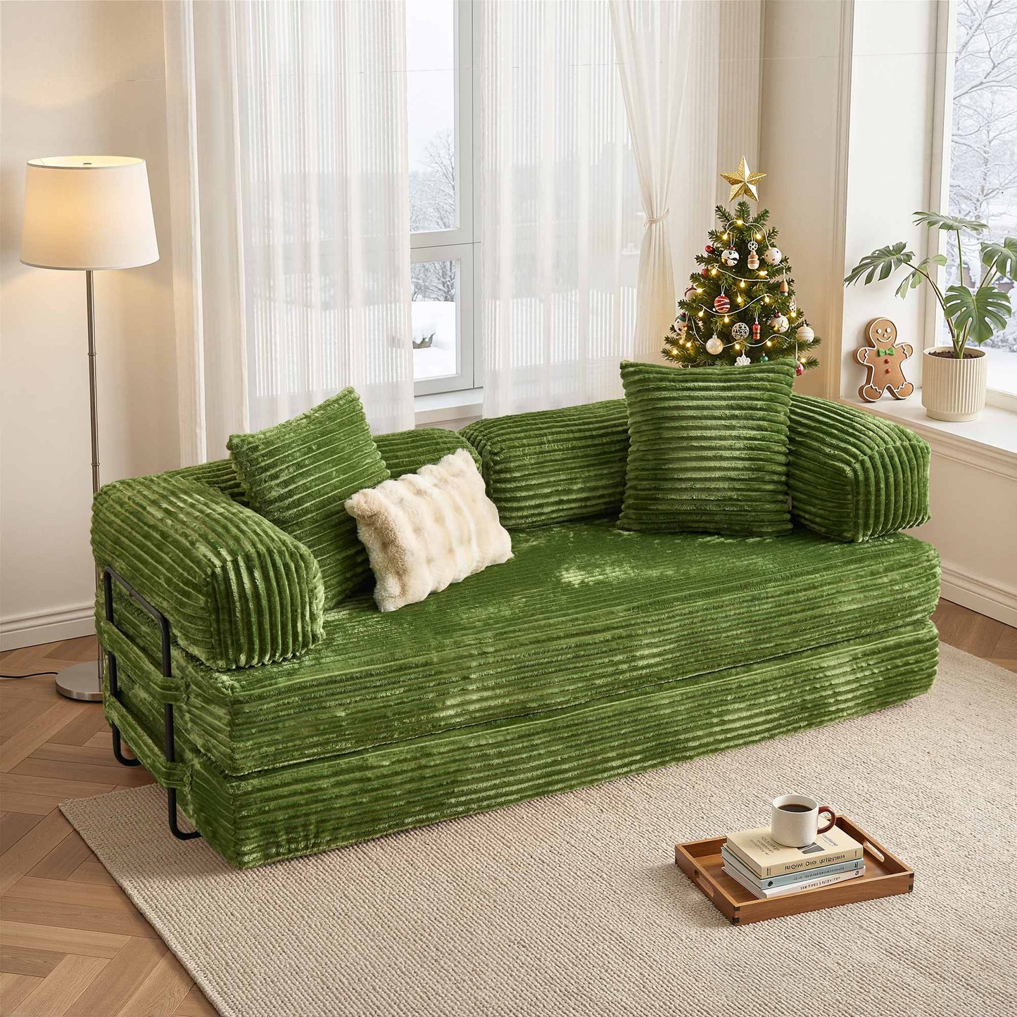 80" Convertible Modular Sofa Bed