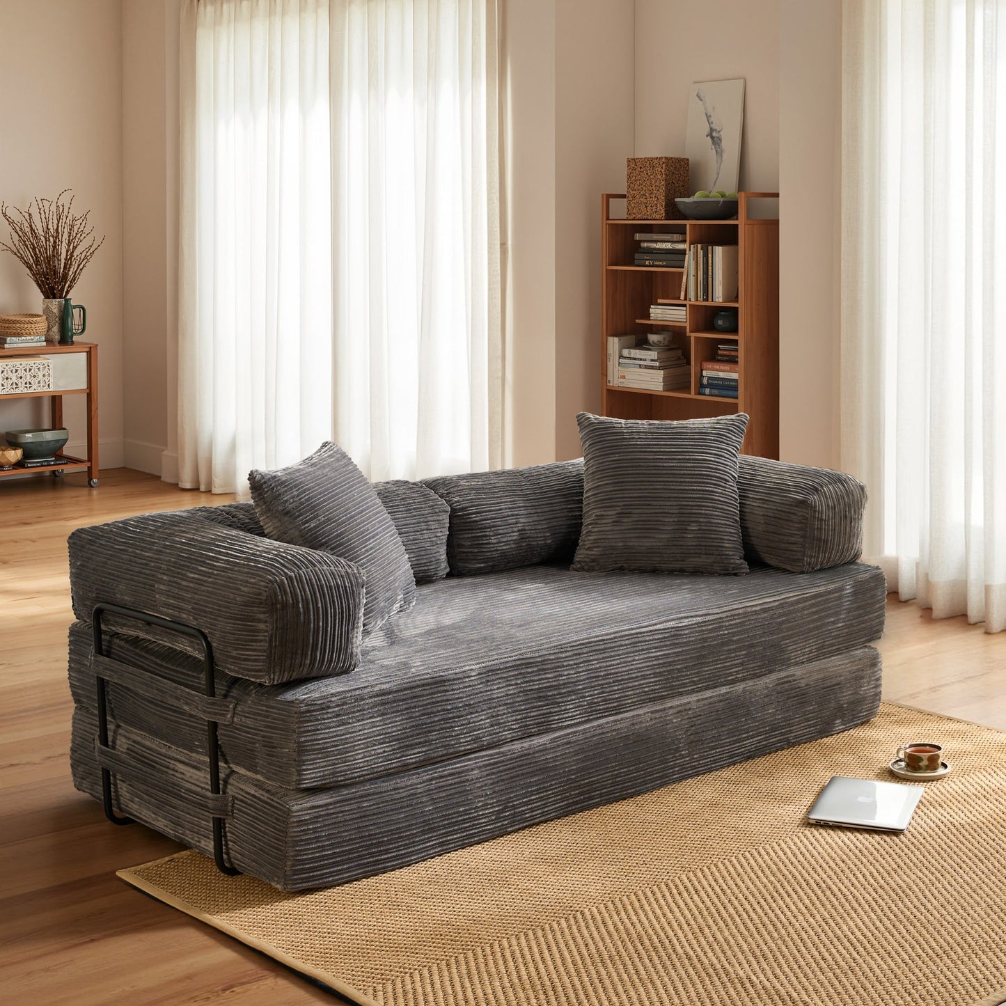 80" Convertible Modular Sofa Bed