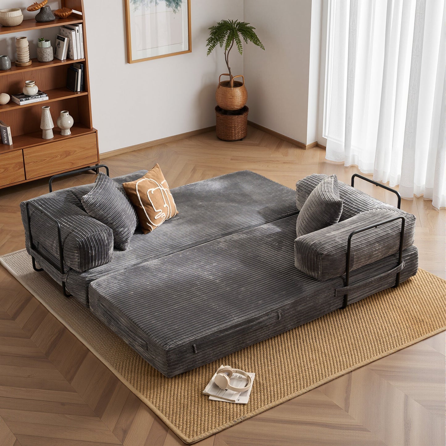 80" Convertible Modular Sofa Bed