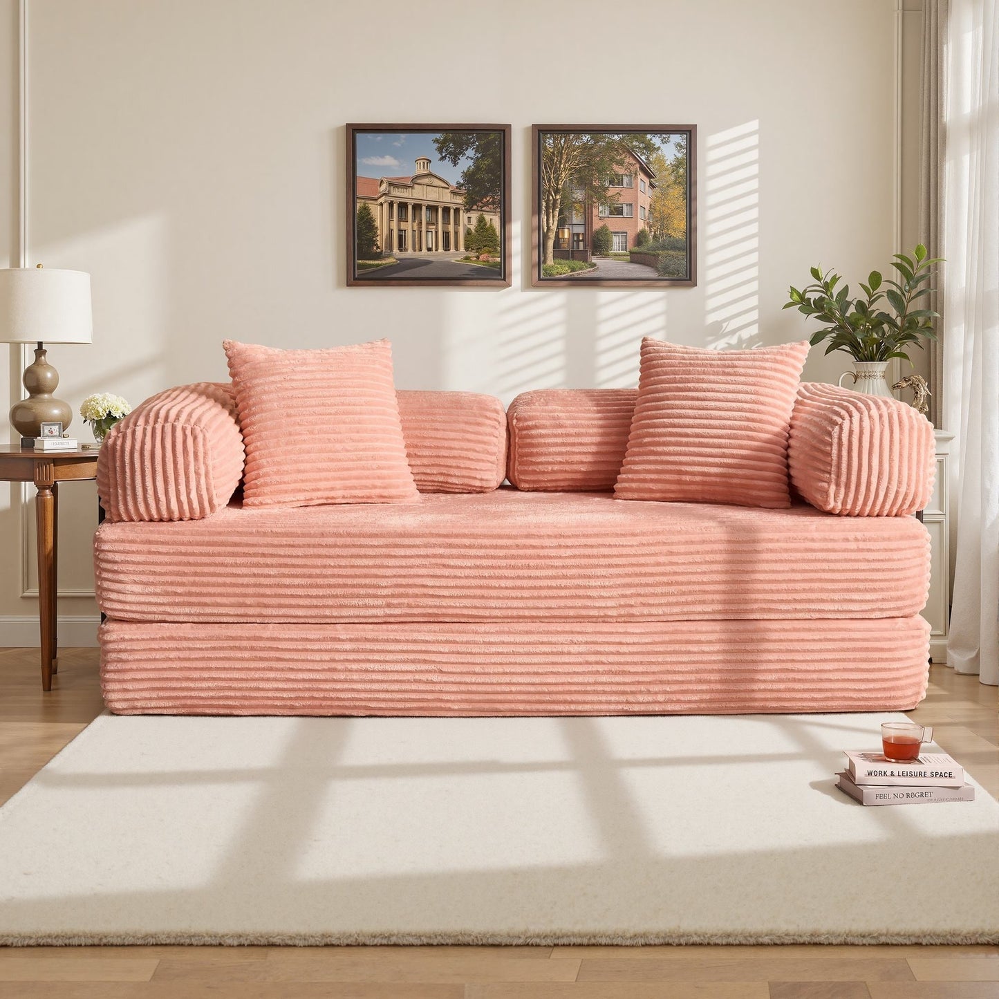 80" Convertible Modular Sofa Bed