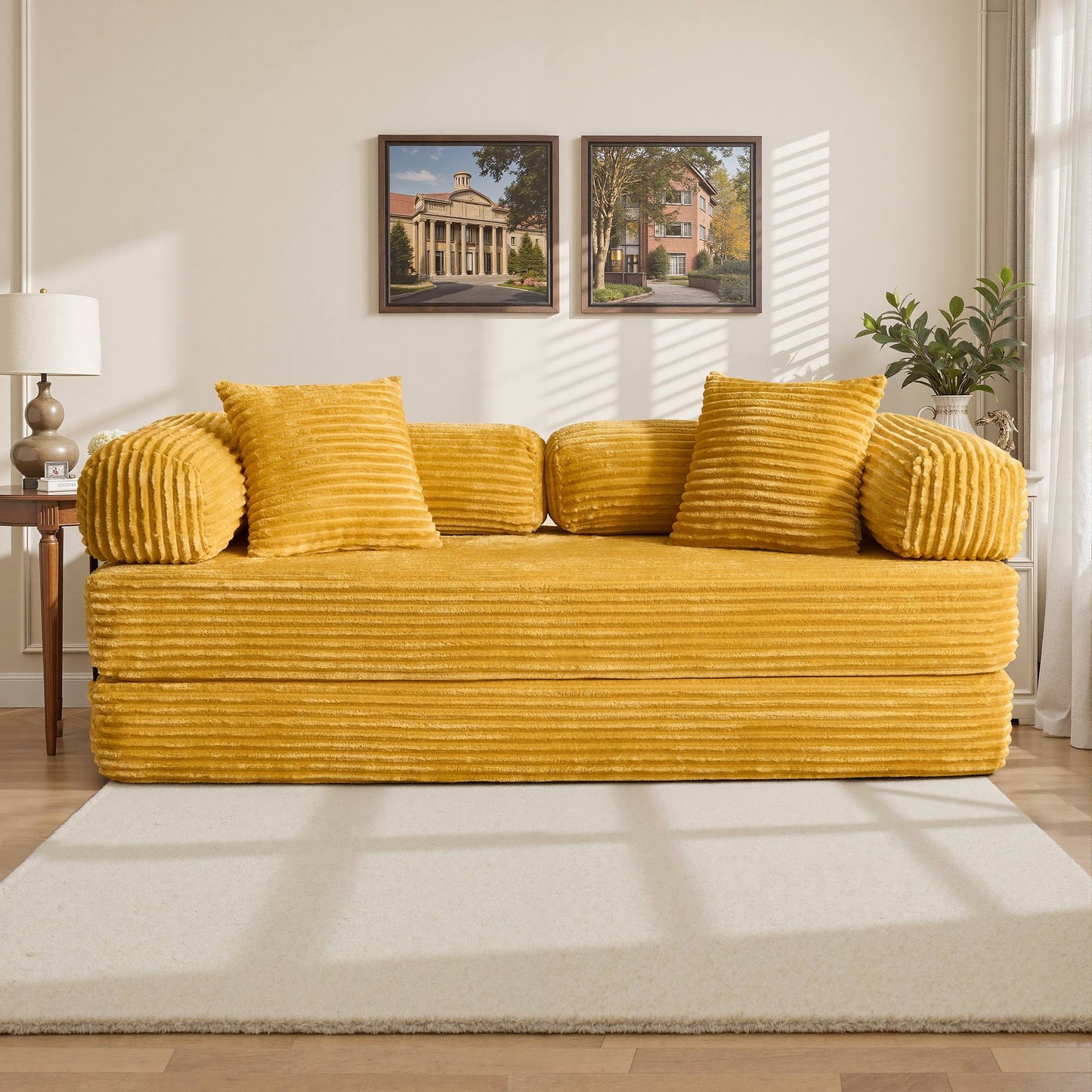 80" Convertible Modular Sofa Bed