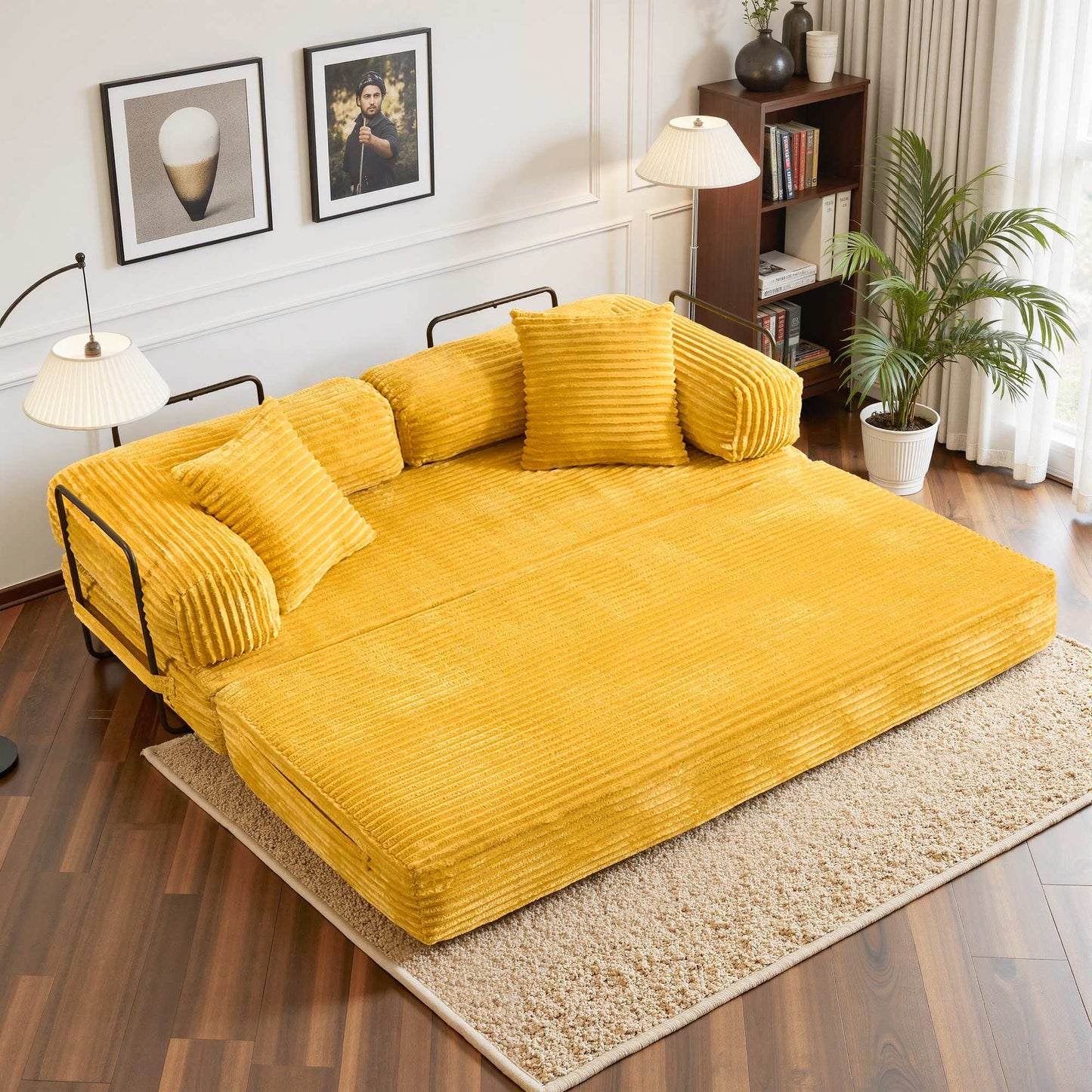 80" Convertible Modular Sofa Bed