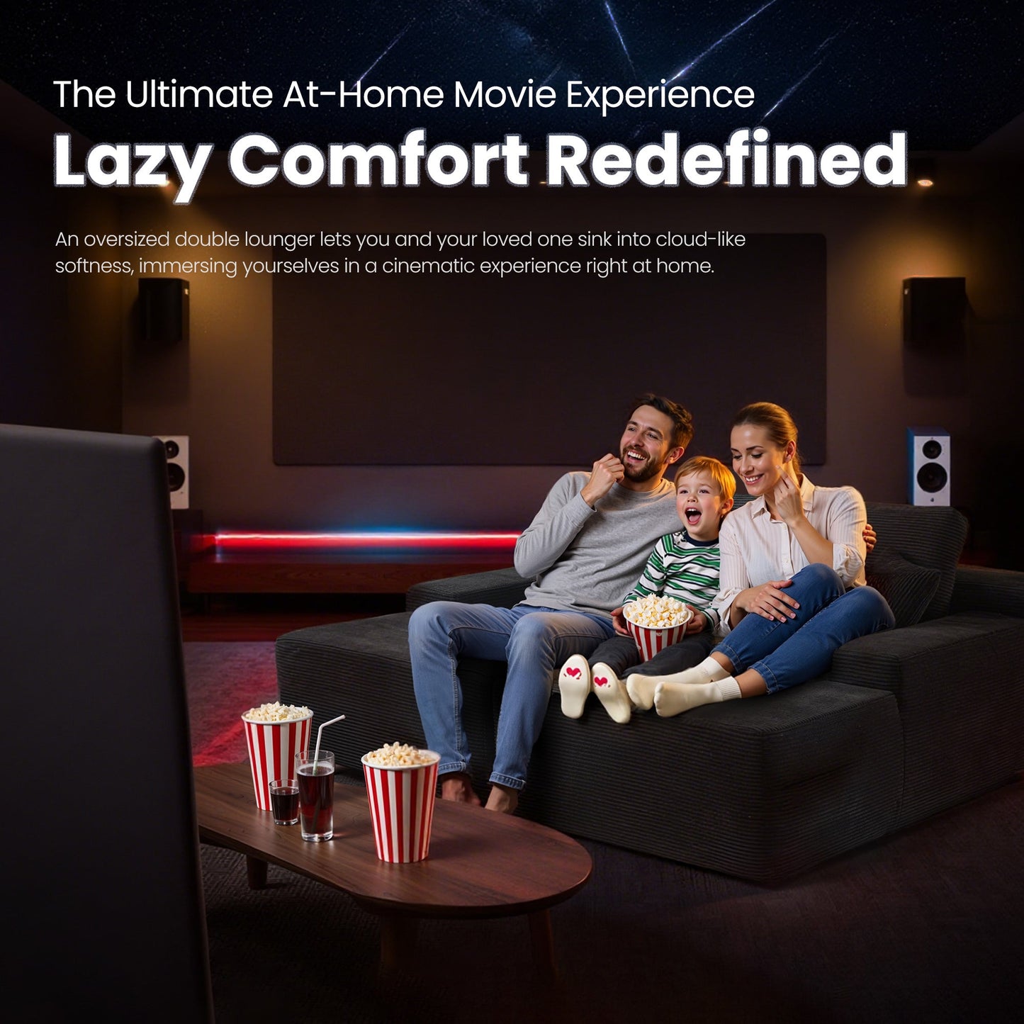 81" Boneless Sofa, Sleeper Couch, No Assembly Required